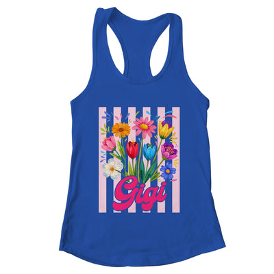 Striped Gigi Wildflowers Coquette Bow Floral Mothers Day Shirt & Tank Top | teecentury