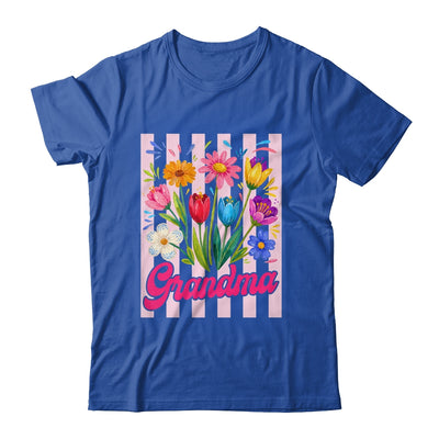 Striped Grandma Wildflowers Coquette Bow Floral Mothers Day Shirt & Tank Top | teecentury