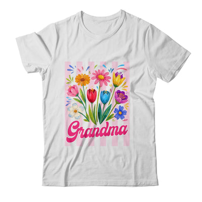 Striped Grandma Wildflowers Coquette Bow Floral Mothers Day Shirt & Tank Top | teecentury