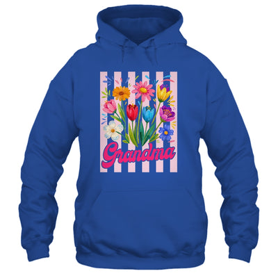 Striped Grandma Wildflowers Coquette Bow Floral Mothers Day Shirt & Tank Top | teecentury