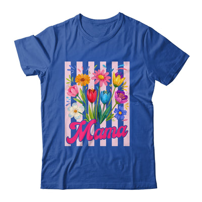 Striped Mama Wildflowers Coquette Bow Floral Mothers Day Shirt & Tank Top | teecentury