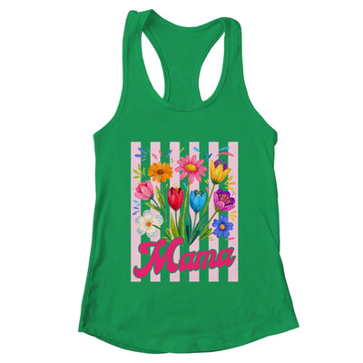 Striped Mama Wildflowers Coquette Bow Floral Mothers Day Shirt & Tank Top | teecentury