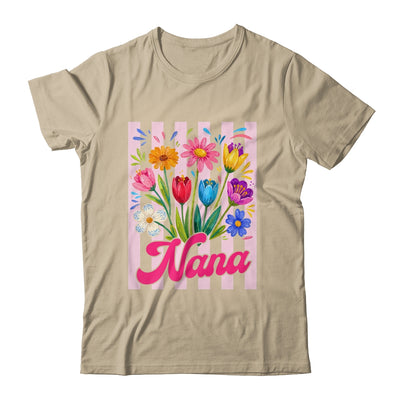 Striped Nana Wildflowers Coquette Bow Floral Mothers Day Shirt & Tank Top | teecentury