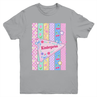 Striped Preppy Kindergarten Grade Back To School Teacher Youth Shirt | teecentury