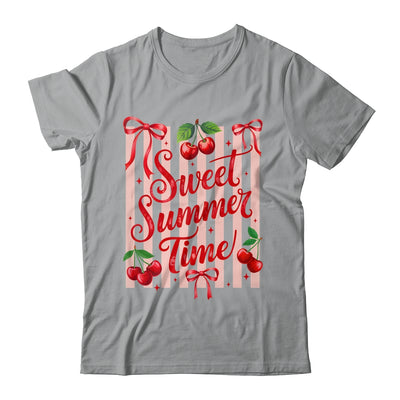 Striped Sweet Summer Time Cherry Coquette Retro Vacation Shirt & Tank Top | teecentury