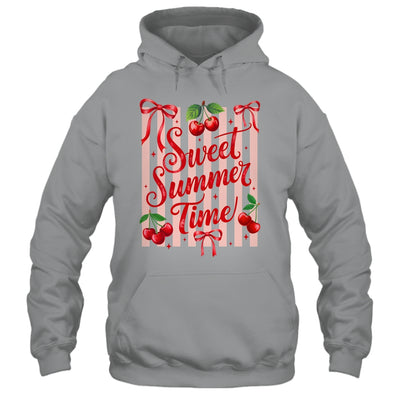 Striped Sweet Summer Time Cherry Coquette Retro Vacation Shirt & Tank Top | teecentury