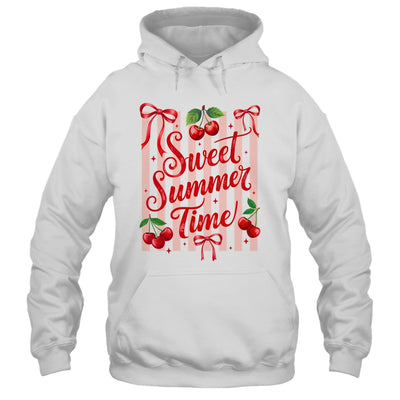 Striped Sweet Summer Time Cherry Coquette Retro Vacation Shirt & Tank Top | teecentury