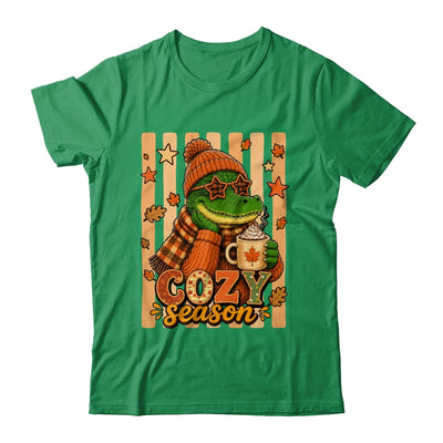 Stripes Cozy Season Alligator Fall Pumpkin Coquette Autumn Shirt & Sweatshirt | teecentury