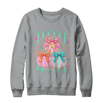 Stripes Fall Bow Pumpkin Floral Fall Coquette Autumn Women Shirt & Sweatshirt | teecentury