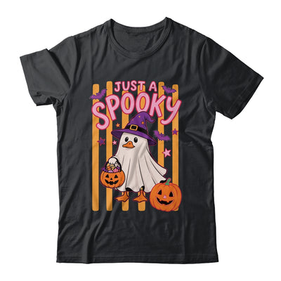 Stripes Just A Spooky Goose Preppy Ghost Halloween Goose Shirt & Sweatshirt | teecentury