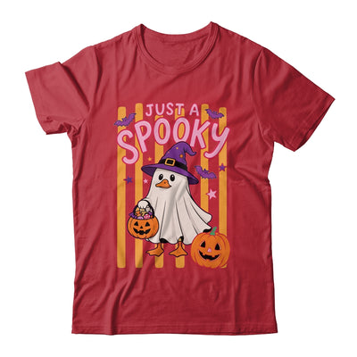 Stripes Just A Spooky Goose Preppy Ghost Halloween Goose Shirt & Sweatshirt | teecentury