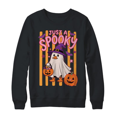 Stripes Just A Spooky Goose Preppy Ghost Halloween Goose Shirt & Sweatshirt | teecentury