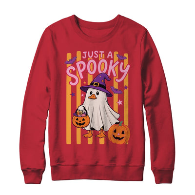 Stripes Just A Spooky Goose Preppy Ghost Halloween Goose Shirt & Sweatshirt | teecentury