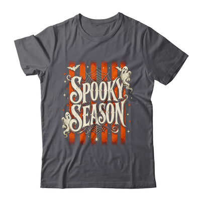 Stripes Spooky Season Halloween Ghost Bat Men Women Shirt & Sweatshirt | teecentury