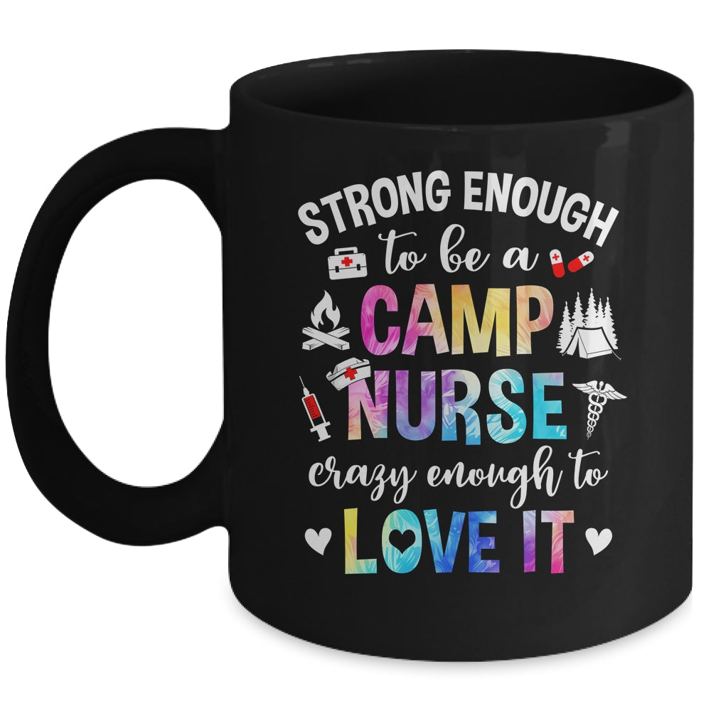 Strong Enough To Be A Camp Nurse Camp Nursing Summer Camping Mug | teecentury