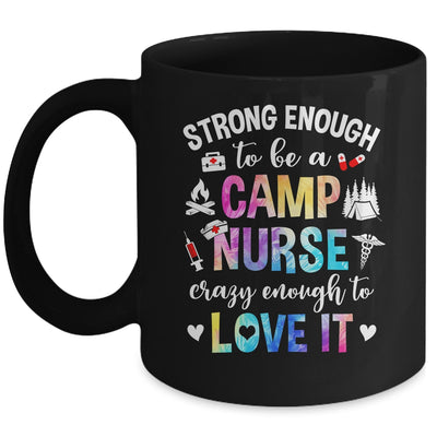 Strong Enough To Be A Camp Nurse Camp Nursing Summer Camping Mug | teecentury