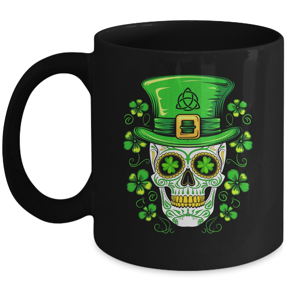 Sugar Skull St Patricks Day  Irish Custome Outfit Mug | teecentury