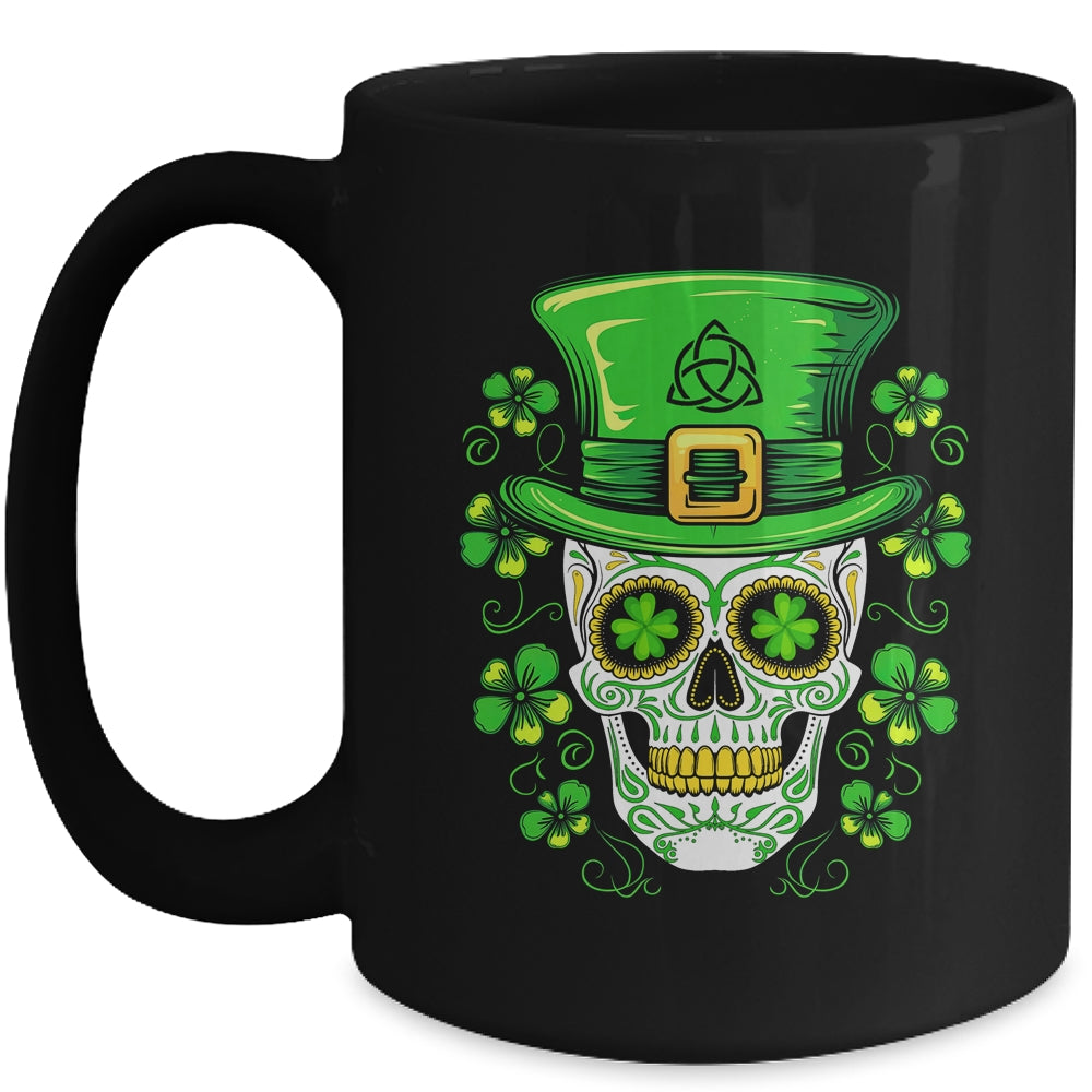 Sugar Skull St Patricks Day  Irish Custome Outfit Mug | teecentury