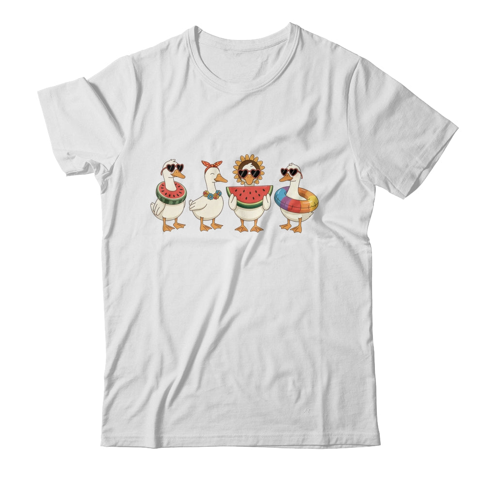 Summer Goose Hello Summer Vibes Goose Lover Beach Vacation Shirt & Sweatshirt | teecentury