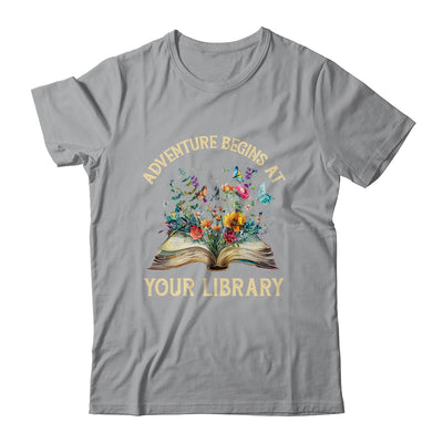 Summer Reading 2024 Vintage Adventure Begins At Your Library Shirt & Tank Top | teecentury