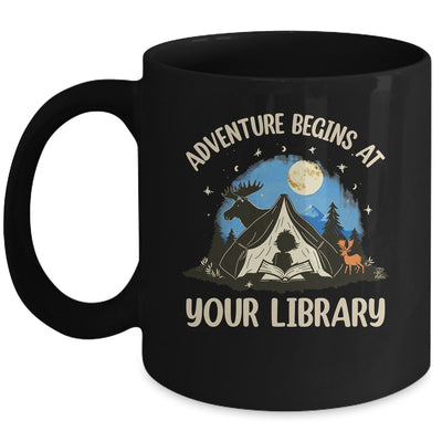 Summer Reading Program 2024 Adventure Begins Library Camping Mug | teecentury