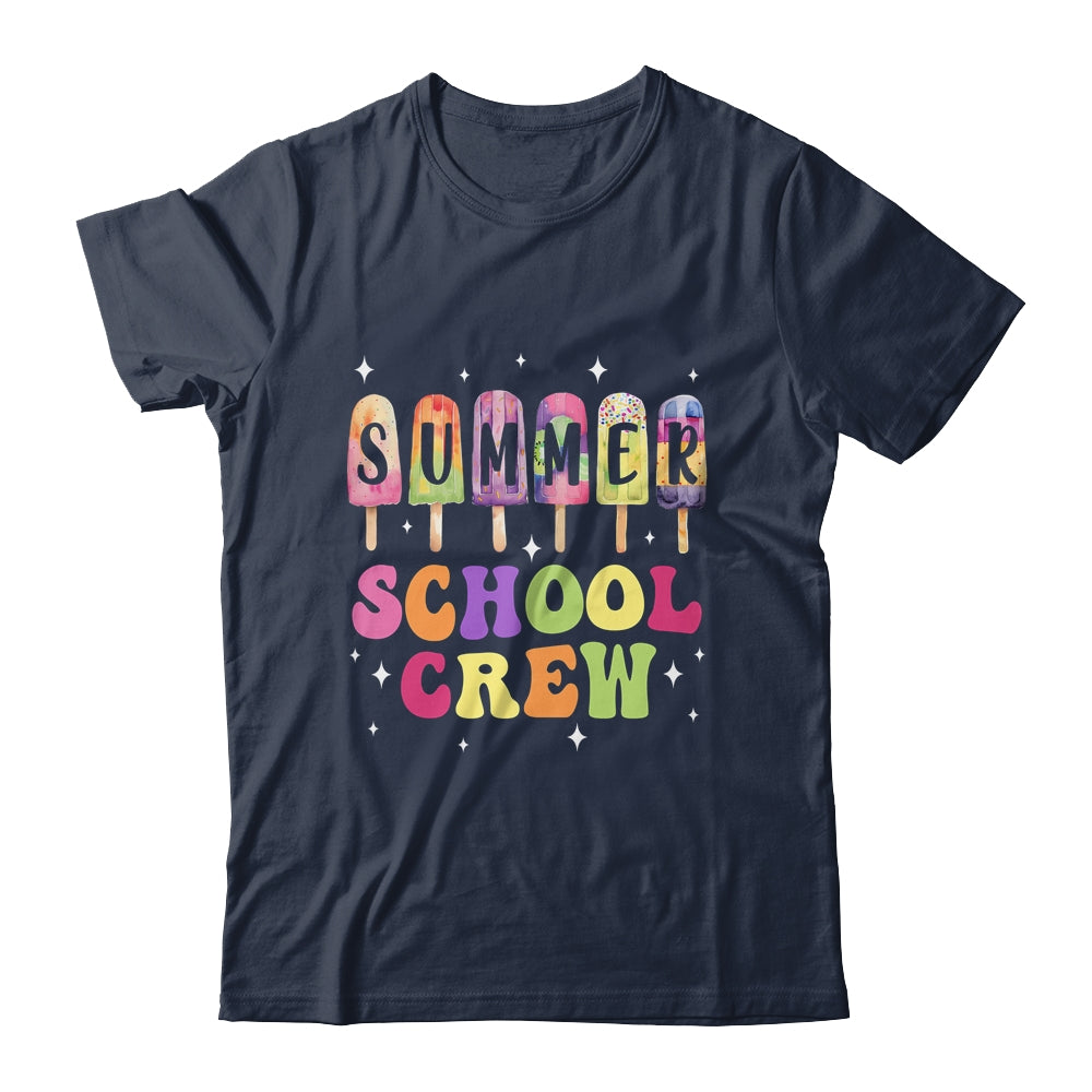 Summer School Crew Cute Popsicle Last Day Of School Teacher Shirt & Tank Top | teecentury
