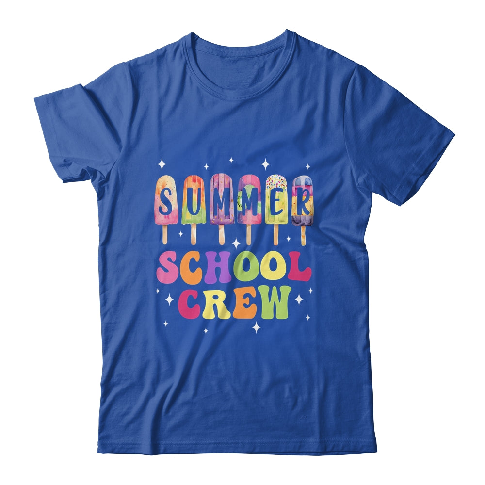Summer School Crew Cute Popsicle Last Day Of School Teacher Shirt & Tank Top | teecentury