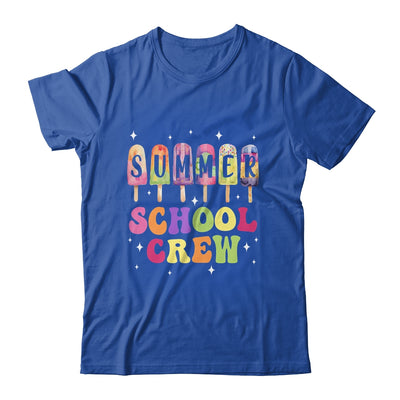 Summer School Crew Cute Popsicle Last Day Of School Teacher Shirt & Tank Top | teecentury