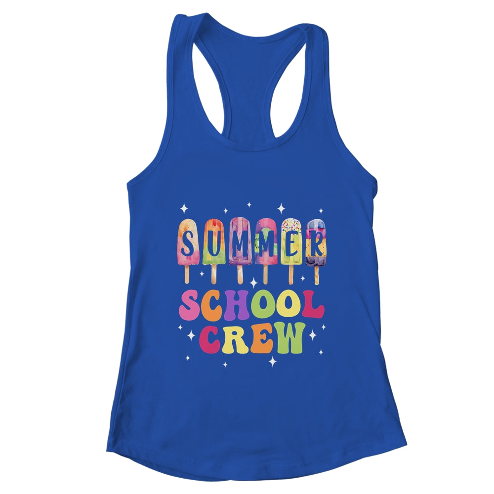 Summer School Crew Cute Popsicle Last Day Of School Teacher Shirt & Tank Top | teecentury