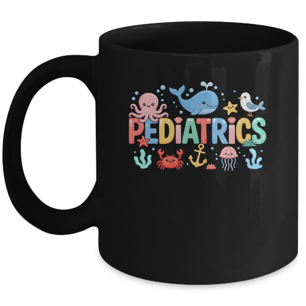 Summer Sea Animal Pediatrics Nurse PEDS RN Pediatrician Mug | teecentury