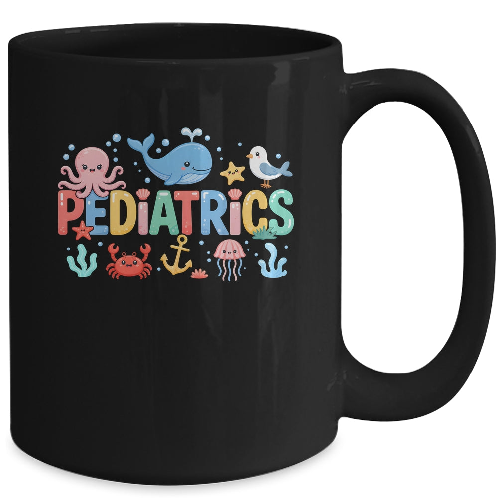 Summer Sea Animal Pediatrics Nurse PEDS RN Pediatrician Mug | teecentury