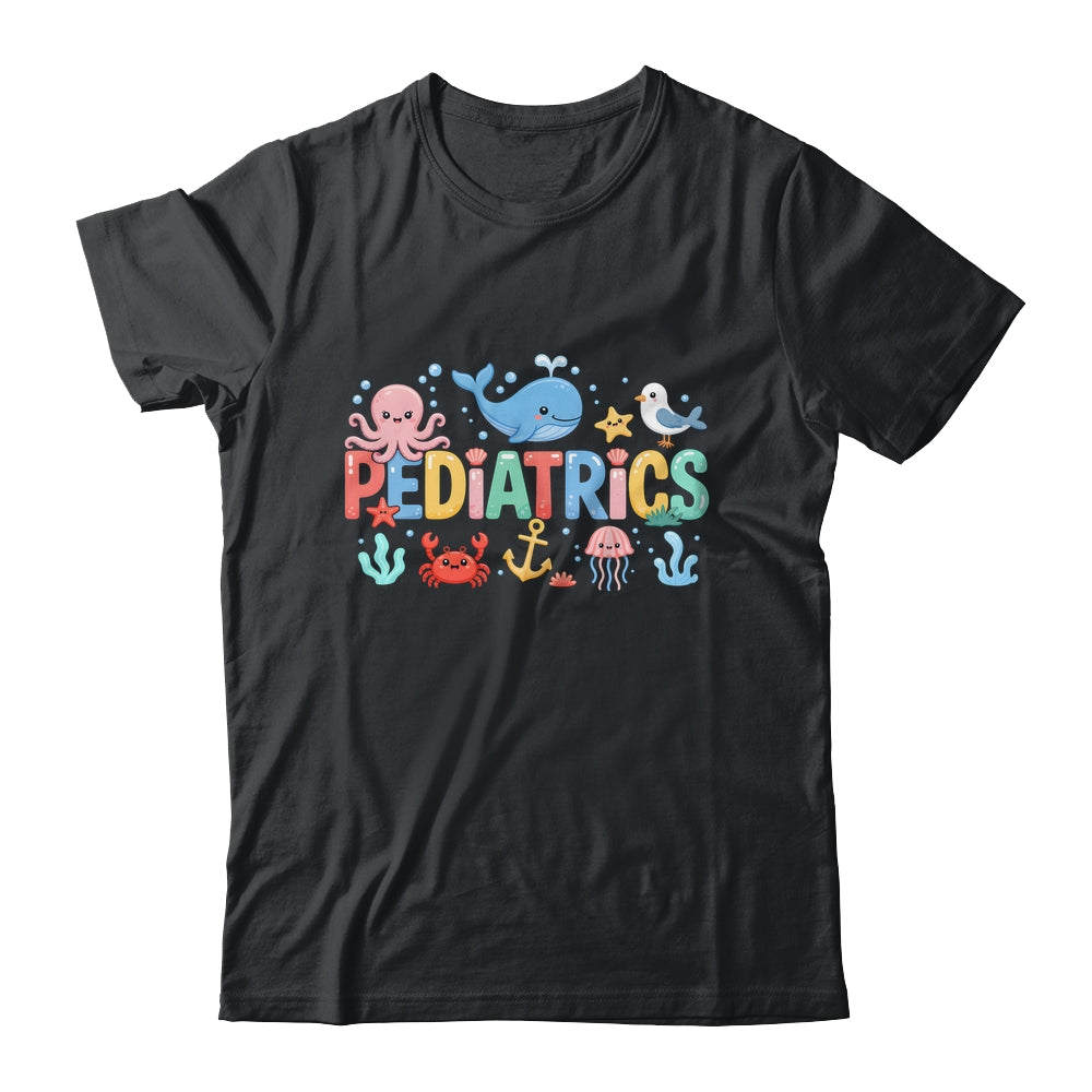Summer Sea Animal Pediatrics Nurse PEDS RN Pediatrician Shirt & Tank Top | teecentury