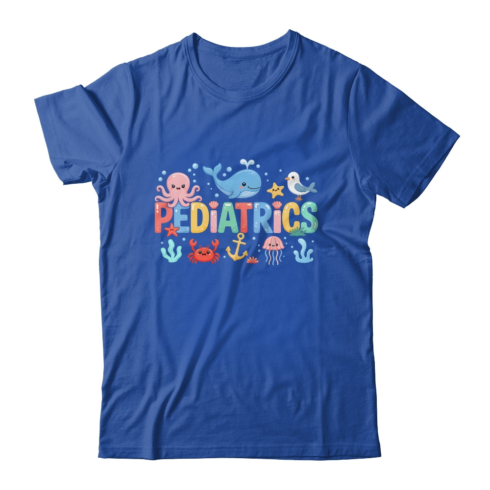Summer Sea Animal Pediatrics Nurse PEDS RN Pediatrician Shirt & Tank Top | teecentury
