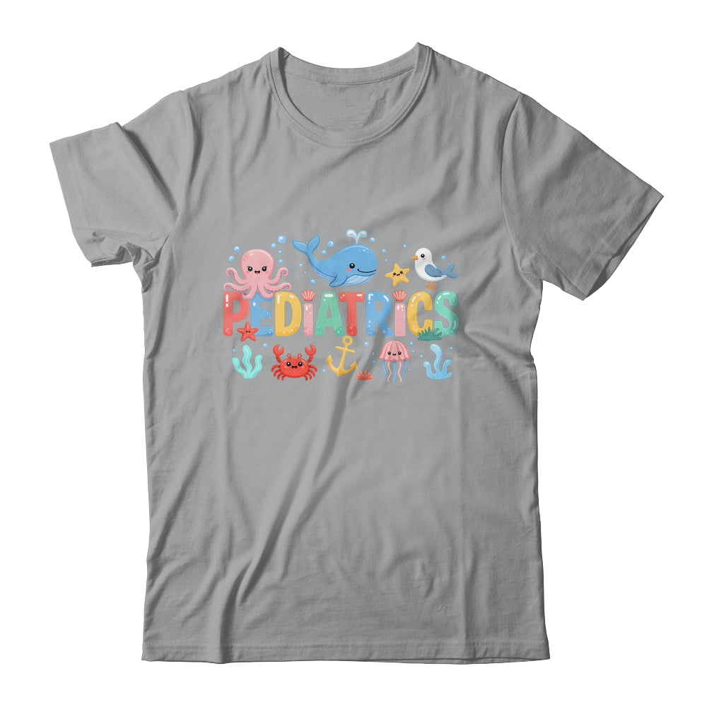 Summer Sea Animal Pediatrics Nurse PEDS RN Pediatrician Shirt & Tank Top | teecentury