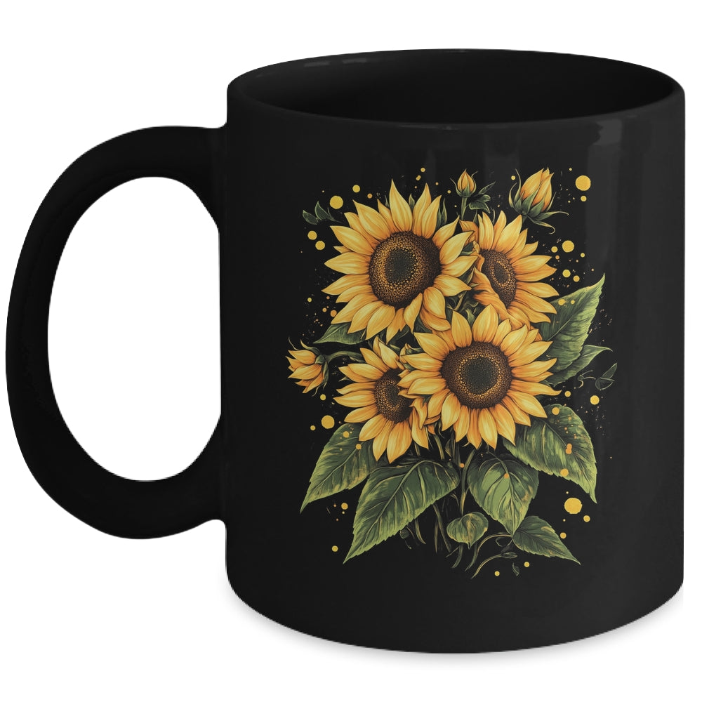 Summer Sunflowers Cute Summer Flowers Floral Women Girls Mug | teecentury