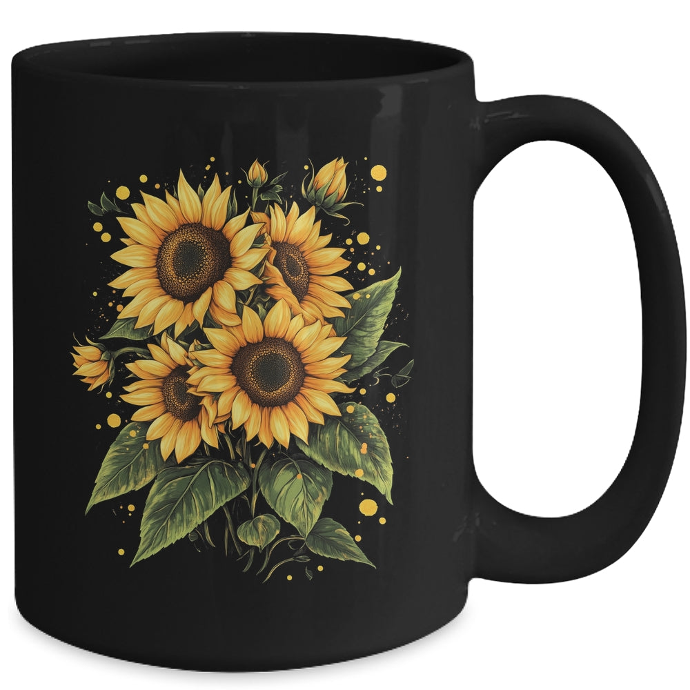 Summer Sunflowers Cute Summer Flowers Floral Women Girls Mug | teecentury
