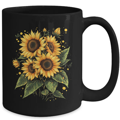 Summer Sunflowers Cute Summer Flowers Floral Women Girls Mug | teecentury