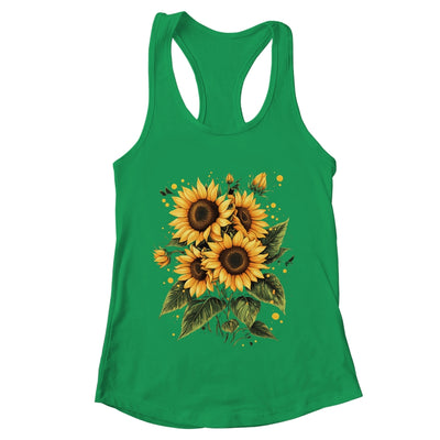 Summer Sunflowers Cute Summer Flowers Floral Women Girls Shirt & Tank Top | teecentury