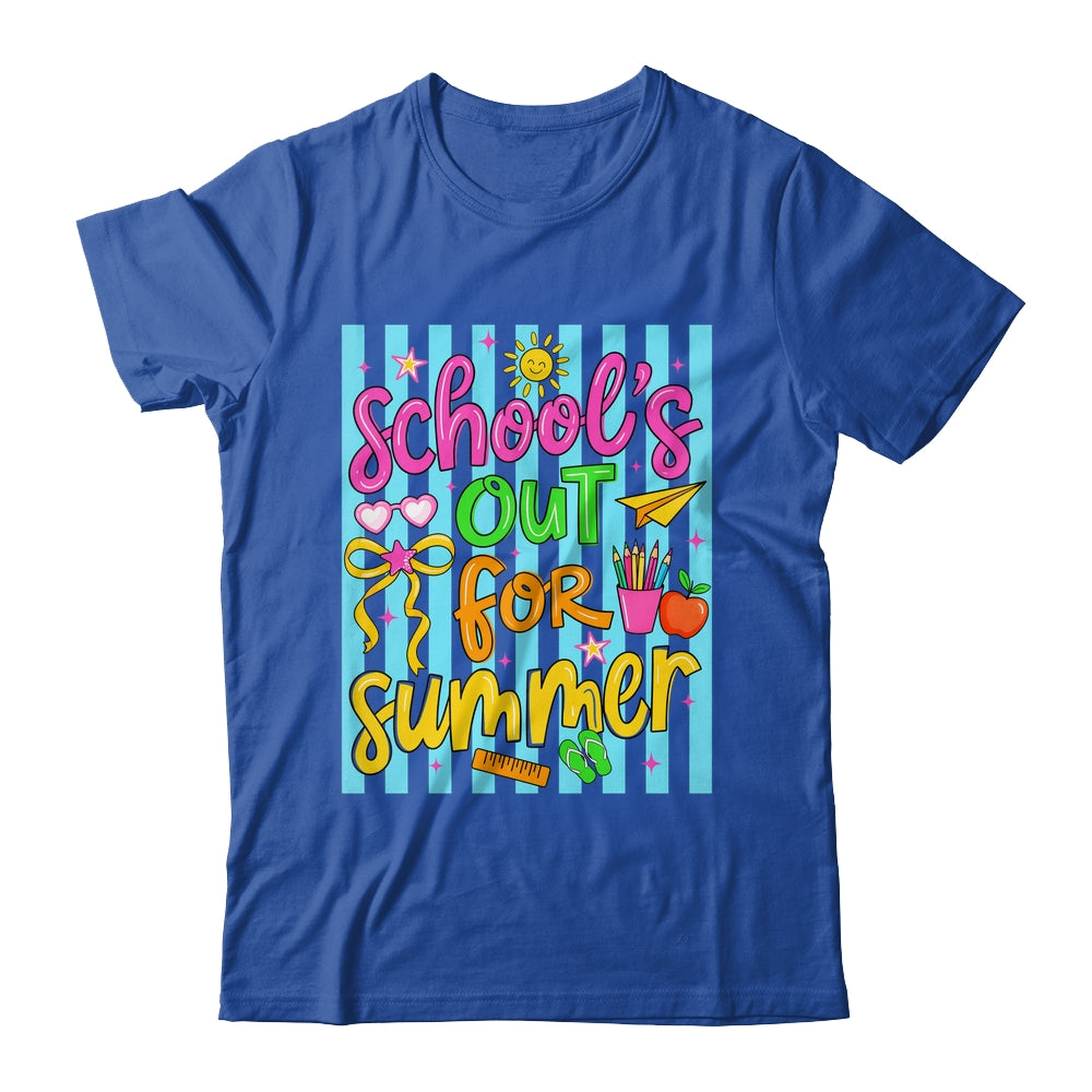Summer Teacher School Out For Summer Last Day Of School Shirt & Tank Top | teecentury