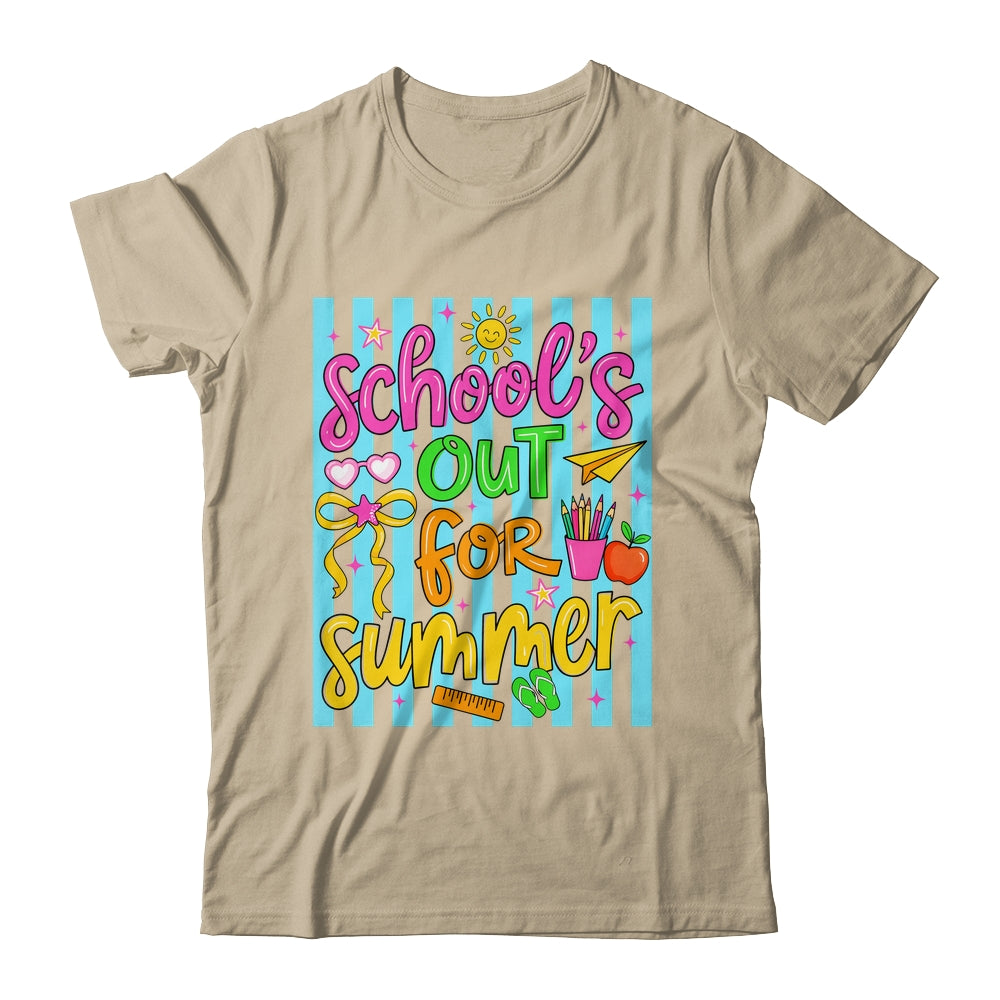Summer Teacher School Out For Summer Last Day Of School Shirt & Tank Top | teecentury