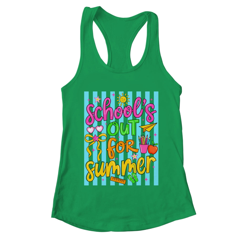 Summer Teacher School Out For Summer Last Day Of School Shirt & Tank Top | teecentury