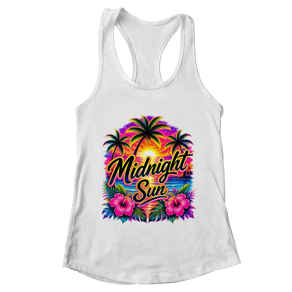 Summer Vibes Beach Vacay Summertime Vacation Midnight A Sun Shirt & Tank Top | teecentury
