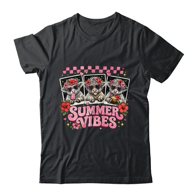 Summer Vibes Highland Cow Funny Beach Vacation Women Girls Shirt & Tank Top | teecentury