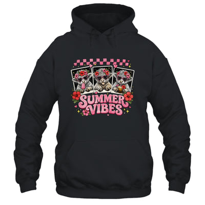 Summer Vibes Highland Cow Funny Beach Vacation Women Girls Shirt & Tank Top | teecentury