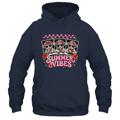 Summer Vibes Highland Cow Funny Beach Vacation Women Girls Shirt & Tank Top | teecentury