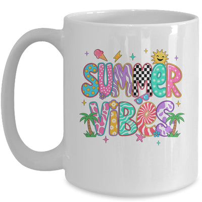Summer Vibes Retro Hello Summer Vacation Women Girls Boys Mug | teecentury