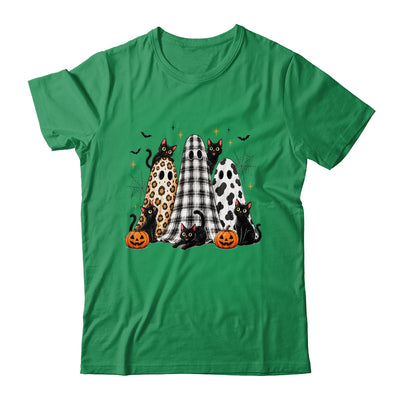 Summerween Ghost Leopard Cat Retro Halloween Spooky Season Shirt & Sweatshirt | teecentury