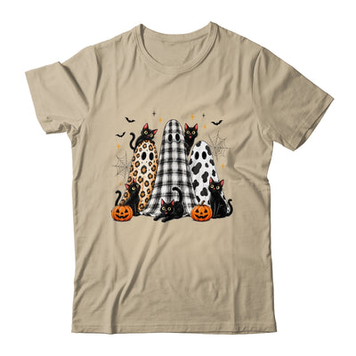 Summerween Ghost Leopard Cat Retro Halloween Spooky Season Shirt & Sweatshirt | teecentury