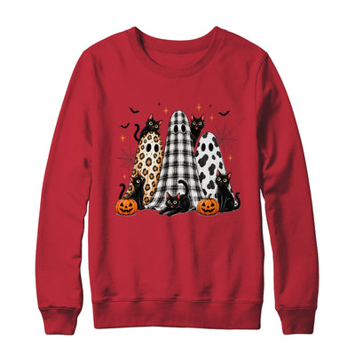 Summerween Ghost Leopard Cat Retro Halloween Spooky Season Shirt & Sweatshirt | teecentury