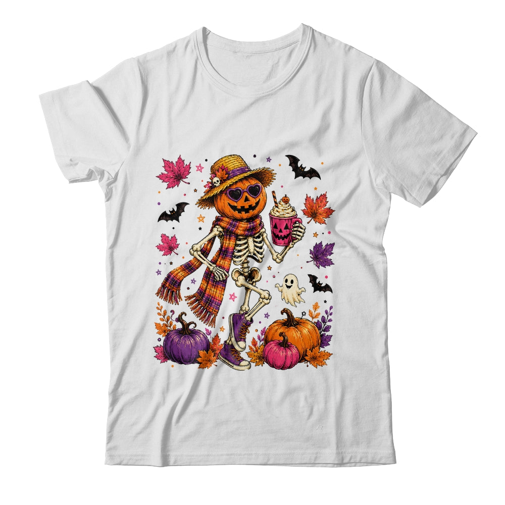 Summerween Ghost Retro Halloween Skeleton Spooky Season Shirt & Hoodie | teecentury
